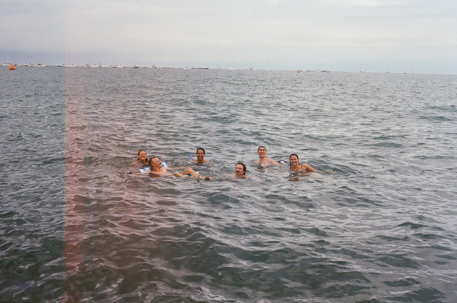 Swimmers in Lake Michigan