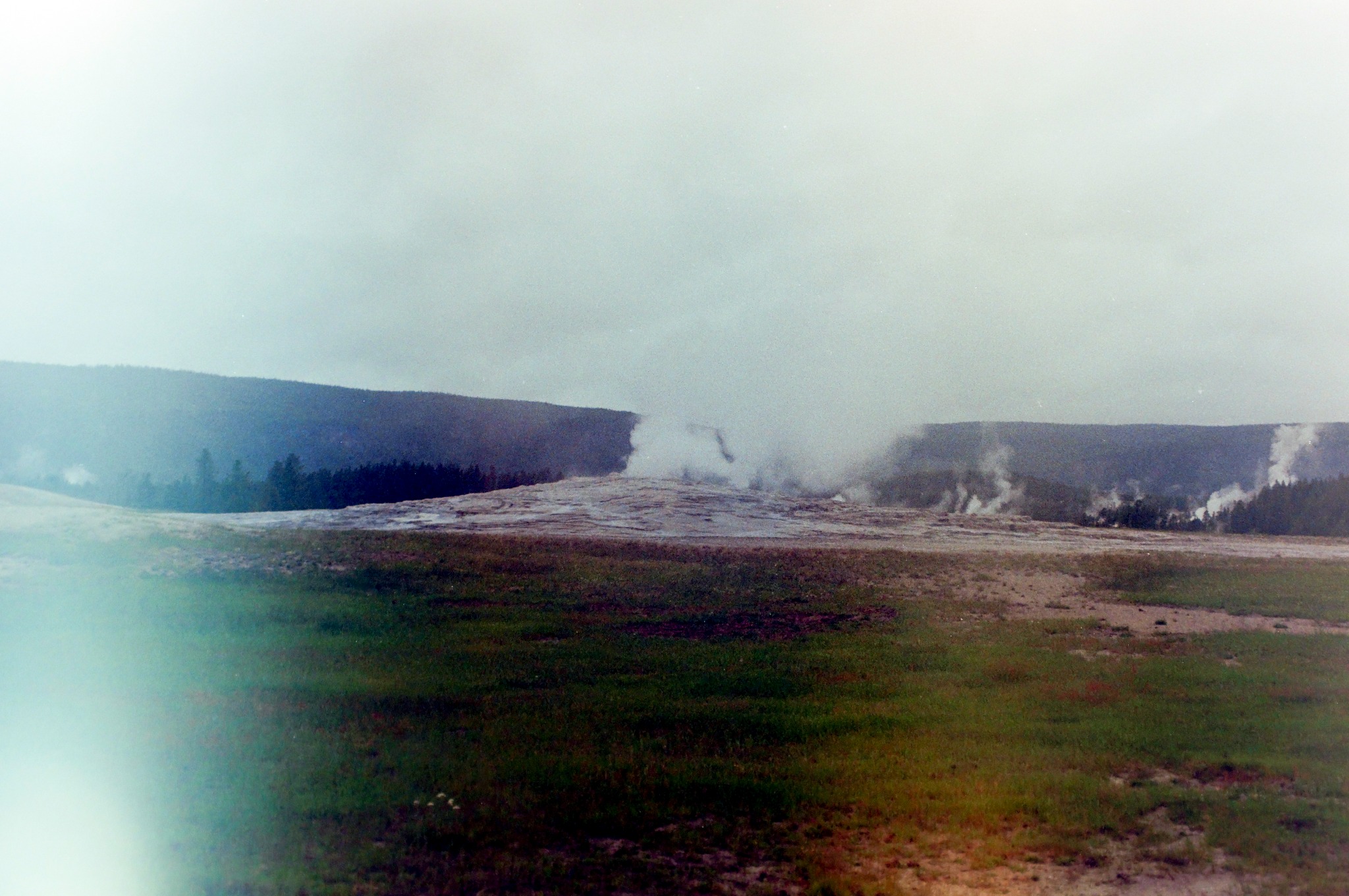 Yellowstone landscape photographed on film